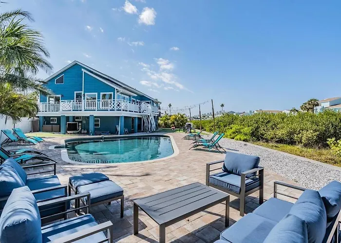 Heated Pool Waterfront Boat Slip Pets Games 7br * Clearwater Beach